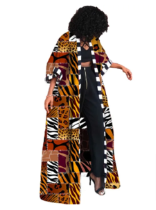 African Dashiki women's attire: Featuring long printed shirts