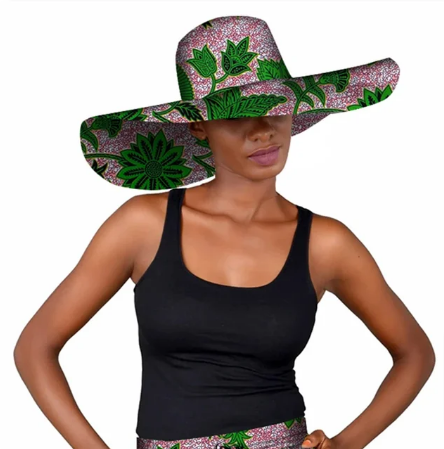 Handcrafted Ankara Print Cotton Big Hats