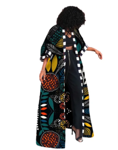 African Dashiki women's attire: Featuring long printed shirts