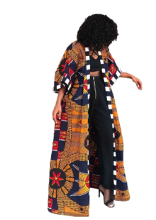 African Dashiki women's attire: Featuring long printed shirts