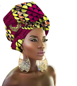 Vibrant Multi-Color Bazin Headband: Stylish African Hair Wrap Scarf for Gele & Ipele