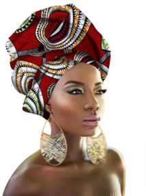 Vibrant Multi-Color Bazin Headband: Stylish African Hair Wrap Scarf for Gele & Ipele