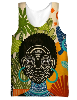 Vintage-Inspired 3D Print Tank Tops for Men/women