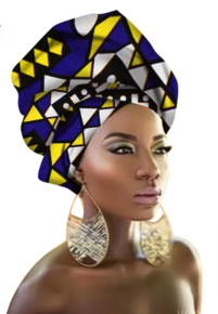 Vibrant Multi-Color Bazin Headband: Stylish African Hair Wrap Scarf for Gele & Ipele