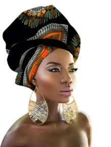 Vibrant Multi-Color Bazin Headband: Stylish African Hair Wrap Scarf for Gele & Ipele