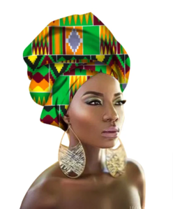 Vibrant Multi-Color Bazin Headband: Stylish African Hair Wrap Scarf for Gele & Ipele